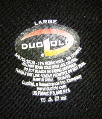 Duofold label